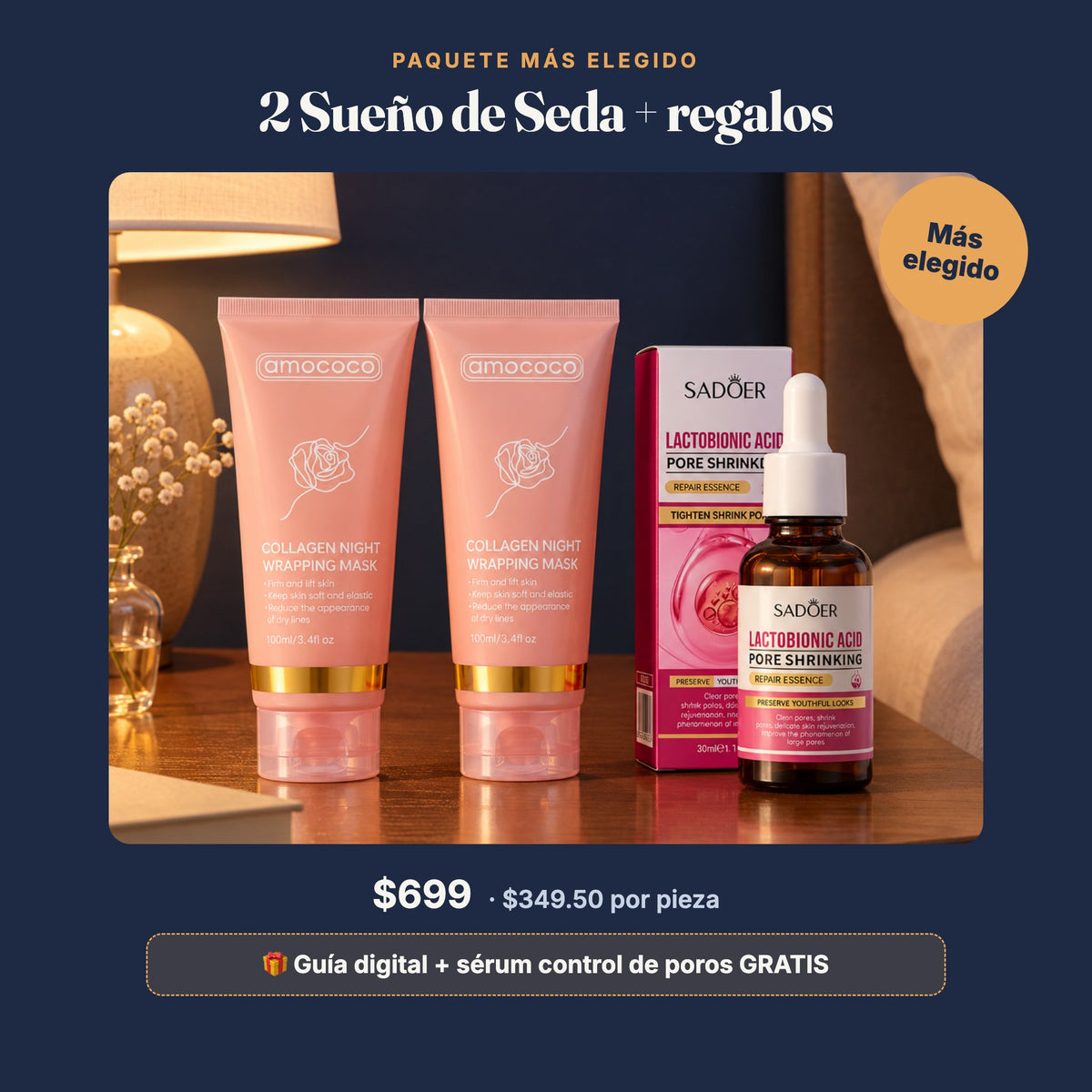 Paquete de 2 Sueño de Seda con regalos