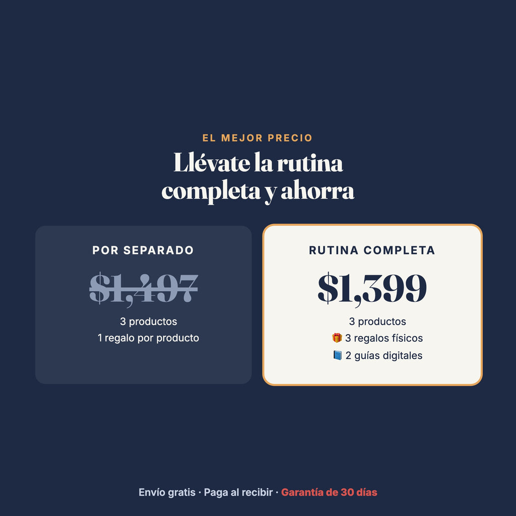 Precio por separado contra rutina completa